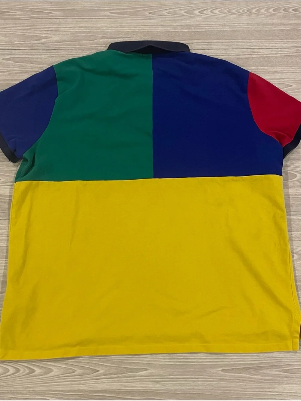 Polo Ralph Lauren Colorblock Big Pony Pique Polo Player Shirt Men’s Size 2XL